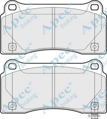 APEC BRAKING pad1746 -  Комплект тормозных колодок, дисковый тормоз